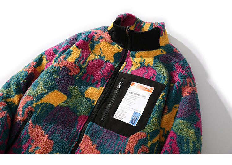 Men's Urban Winter Jacket | Colorful Camouflage Parka