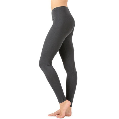 Women's Full-Length Cotton Ankle Leggings | Comfortable & Stretchy