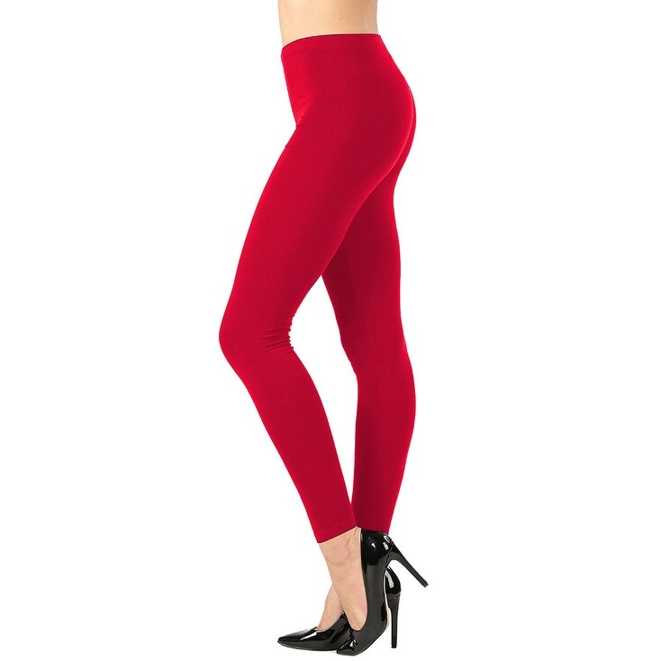 Women's Full-Length Cotton Ankle Leggings | Comfortable & Stretchy