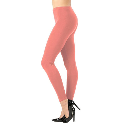 Women's Full-Length Cotton Ankle Leggings | Comfortable & Stretchy