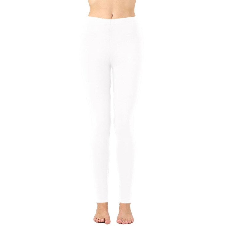 Women's Full-Length Cotton Ankle Leggings | Comfortable & Stretchy