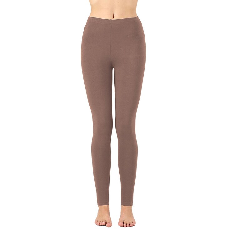 Women's Full-Length Cotton Ankle Leggings | Comfortable & Stretchy