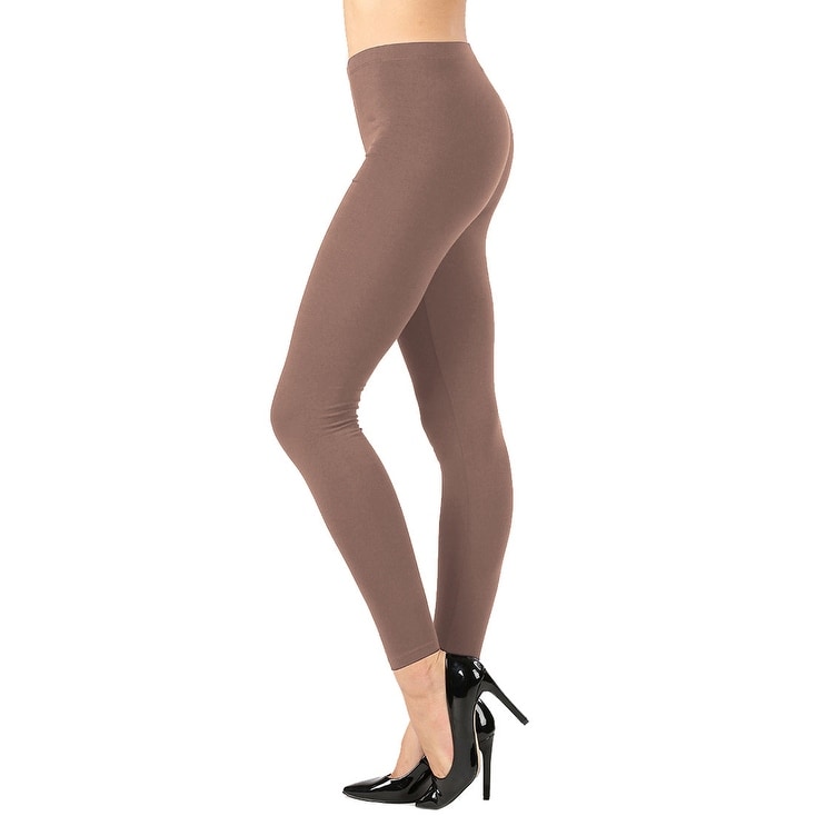 Women's Full-Length Cotton Ankle Leggings | Comfortable & Stretchy