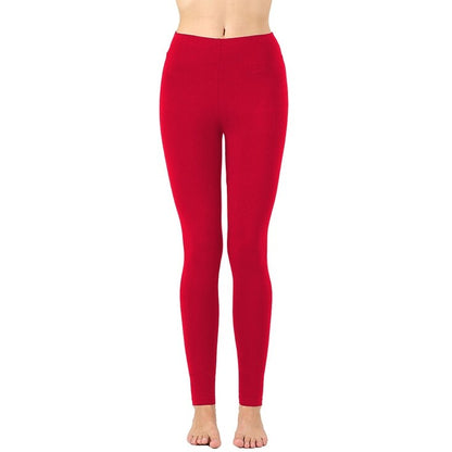 Women's Full-Length Cotton Ankle Leggings | Comfortable & Stretchy