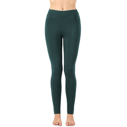 Women's Full-Length Cotton Ankle Leggings | Comfortable & Stretchy