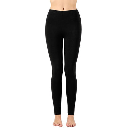 Women's Full-Length Cotton Ankle Leggings | Comfortable & Stretchy