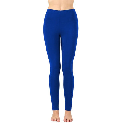 Women's Full-Length Cotton Ankle Leggings | Comfortable & Stretchy