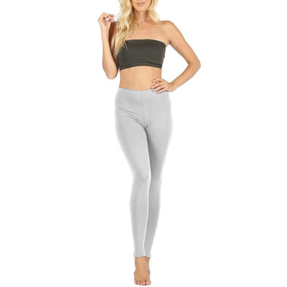 Women's Full-Length Cotton Ankle Leggings | Comfortable & Stretchy