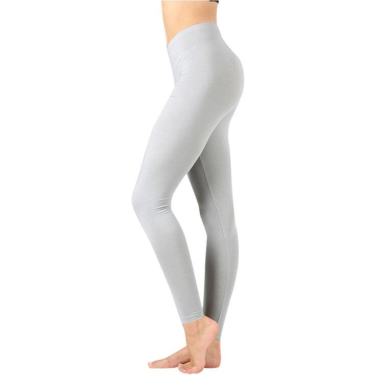 Women's Full-Length Cotton Ankle Leggings | Comfortable & Stretchy