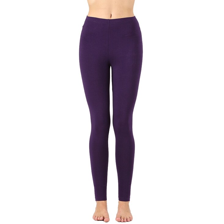 Women's Full-Length Cotton Ankle Leggings | Comfortable & Stretchy