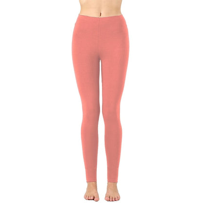 Women's Full-Length Cotton Ankle Leggings | Comfortable & Stretchy