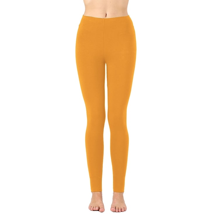 Women's Full-Length Cotton Ankle Leggings | Comfortable & Stretchy