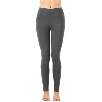 Women's Full-Length Cotton Ankle Leggings | Comfortable & Stretchy