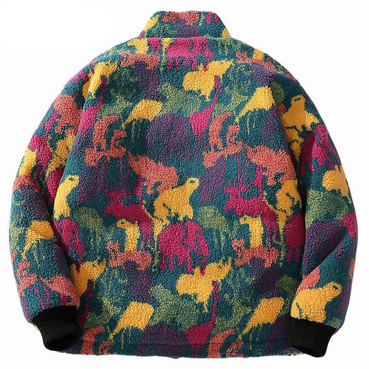 Men's Urban Winter Jacket | Colorful Camouflage Parka